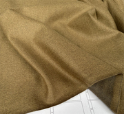 意大利进口金棕色(金棕色)精纺，山羊绒单面短顺羊绒，面料大牌原版设计师布料