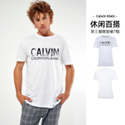 calvinklein凯文克莱，ckjeans短袖t恤男士印花logo圆领夏装集c