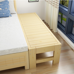 床架加宽床加长实，木床松木床架单人床儿童，双人床拼接床可