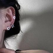 简约星星耳扣耳环女高级感气质耳钉小众设计耳骨夹2023年耳饰