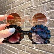 儿童贝壳造型太阳镜防紫外线时尚潮墨镜男童女童遮阳防晒眼镜卡通