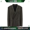 香港直邮潮奢lemaire女士双排扣长袖，褶皱西装外套