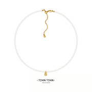 TCHINTCHIN拼珠游戏 天然珍珠颈链锁骨链 拼接葫芦项链