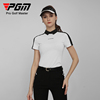 PGM 高尔夫球服装 女士短袖T恤 运动功能面料舒适亲肤简约时尚