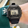 卡西欧小方块手表，男数显多功能运动防水学生，情侣电子表w-218h-1a