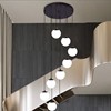 现代简约楼梯吊灯长吊灯，北欧loft公寓客厅，复式楼别墅旋转楼梯间灯
