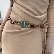 女式腰带青年波西米亚民族风腰链复古连衣裙配饰高级时尚装饰腰绳
