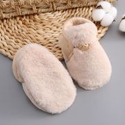 婴儿宝宝学步棉鞋软底防滑0-6-18个月秋冬季加厚保暖新生儿学步鞋