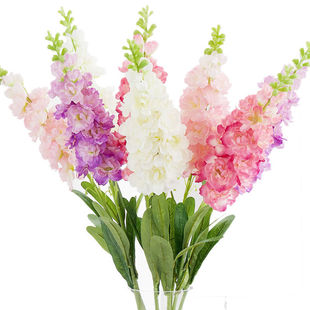 58支装紫罗兰仿真花客厅装饰花，家居摆件假花绢花塑料花餐桌摆设