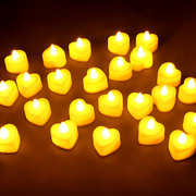 520心形led电子蜡烛灯成人生日创意惊喜浪漫表白求婚派对布置用品