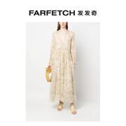 Forte Forte女士雪纺斑马纹连衣裙FARFETCH发发奇