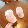 初生婴儿棉鞋加厚保暖不掉鞋子秋冬款一岁宝宝学步前鞋冬季婴幼儿