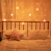 星星灯小彩灯闪灯串灯满天星，房间卧室装饰过年春节氛围布置窗帘灯