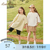 (排汗导湿)女童短袖，t恤2024夏装儿童阔版宽松大童洋气上衣