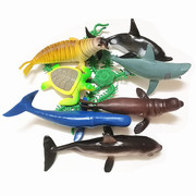 仿真海洋世界动物模型海底生物塑料海龟玩具海豚龙虾章鱼鲨鱼套装