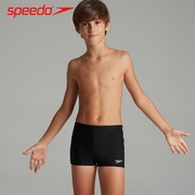 speedo速比涛男童泳裤平角，防晒抗氯高弹儿童青少年专业游泳裤装备