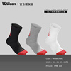 威尔胜wilson青少年儿童网球，袜3双装吸汗专业比赛训练运动棉袜