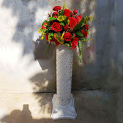 婚庆罗马柱路引花塑料罗马柱 婚礼花柱开业庆典花篮会议厅摆放花