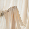 亚麻纱帘窗帘透光不透人，轻薄米白色客厅窗纱，民宿茶室棉麻布料