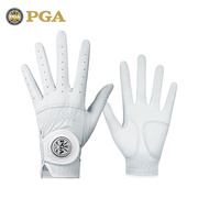PGA 高尔夫球手套女女款女士真皮手套 全羊皮 保护套超透气双手满