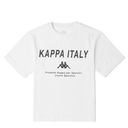 Kappa卡帕女圆领短袖T恤2023春季运动透气休闲半袖K0C42TD01D