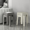 塑料软包凳子家用加厚矮凳简约可叠放方凳客厅餐桌，椅子高板凳(高板凳)大人