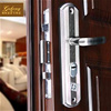 防盗门锁套装锁具把手家用通用型天地，锁把手黑大门锁木室内门锁芯