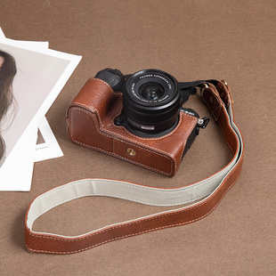 富士相机包xs20保护套，相机真皮底座，配件单肩斜挎壳微单摄影包复古