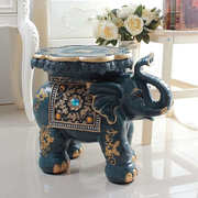 高档创意大象凳子换鞋凳坐凳欧式客厅会所招财摆件家居装饰品入宅