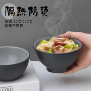 。a5灰黑岩小碗商用汤碗，米饭碗密胺小碗快餐碗，塑料碗仿瓷火锅酱料