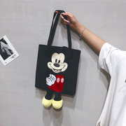 米奇儿童可爱补习包小学生韩美术袋E女童手拎米老鼠卡通补课书包