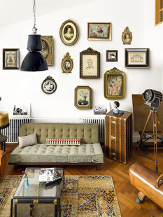 欧式轻奢复古照片墙客厅，卧室小众艺术，装饰画组合背景墙相框挂画
