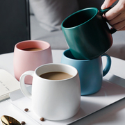 陶瓷杯子办公室高颜值马克杯创意，个性潮流水杯家用牛奶早餐咖啡杯