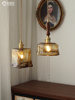 北欧复古黄铜玻璃吊灯民宿吧台，餐厅床头灯创意个性咖啡厅卧室灯具
