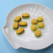 仿真食玩汉堡diy树脂配件 3D立体水杯贴手机壳奶油胶儿童饰品材料