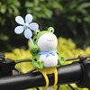 可爱青蛙风车竹蜻蜓公路自行车，小配件电动车，装饰摩托山地单车玩偶