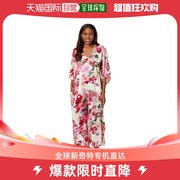 香港直邮潮奢natori女士，sofia蝴蝶斑纹宽松长袍连衣裙