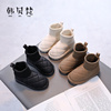 保暖雪地靴儿童面包大棉鞋，2023冬季女童，棉靴子加绒加厚连袜靴