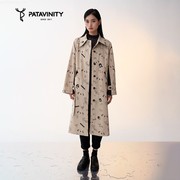 PATAVINITY春设计师主题印花风衣女装8F2155301