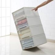 塑料整理箱抽屉式收纳箱，透明收纳盒特大号多层组合储物柜家用衣柜