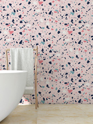 自粘防水壁纸瓷砖贴纸北欧墙贴地板贴装饰卫生间浴室厨房防油贴纸