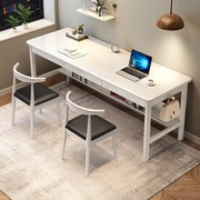 实木书桌加长版长条桌子，家用办公电脑桌，简约会议桌双三人写字