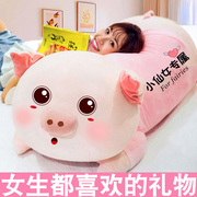 七夕情人节猪猪玩偶抱着睡觉毛绒玩具公仔女生布洋娃娃床抱枕礼物
