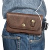 适用于薄款手机腰包，横款男通用皮包电话华为挂腰套穿皮带挂腰皮套