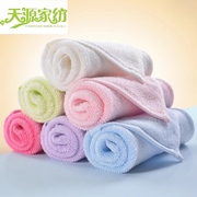5条装全竹100%竹浆纤维，毛巾组合装儿童，洗脸面巾擦汗巾男女