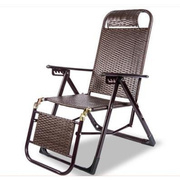 折叠藤椅躺椅 午休床家用躺椅老人椅 可折叠藤椅阳台靠椅沙滩椅