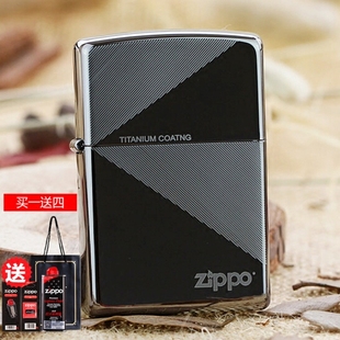 打火机zippo正版黑冰刻字照片diy生日礼物zoppo个性防风男士zipo