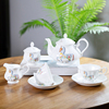 景德镇骨瓷咖啡具套装欧式下午茶具家用高档茶壶，花茶杯结婚送礼
