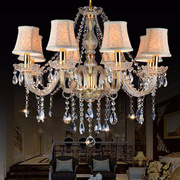 欧式水晶灯金色客厅吊灯卧室，餐厅灯大气灯具，创意工程蜡烛灯具