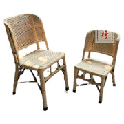 定制厂老人椅小藤椅家用编织竹，椅子休闲阳台，办公天然腾椅子靠背椅